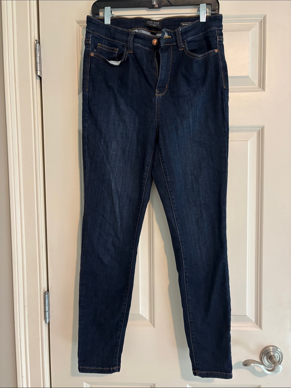 Judy Blue Skinny Fit Jeans Size 9/29 Dark Wash Stretch Denim Mid Rise